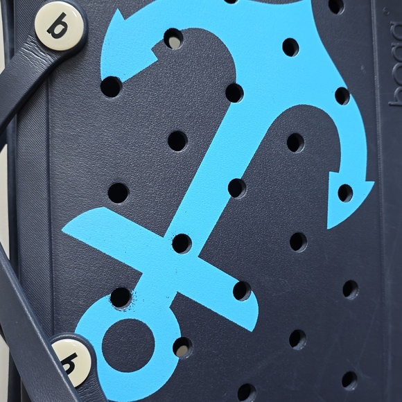 Baby (Medium) Bogg Bag Navy With Anchor - Picture 5 of 12